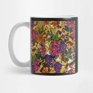 Yellow pink purple poisonous English garden Mug